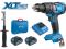 Дрель-шуруповерт BULL SR 1805 в чем. XLTpro, 2х4 А*ч, БЕСЩЕТ., 18 В, 120 Н*м, БЗП(мет.) 13 мм(Доп. функции: Ударное сверление, 'AntiKickback', режим 'TURBO')