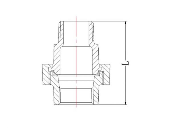 Американка под конус 1/2' вн.-нар. чугун оцинк., (2 шт. инд. упак.),  AV Engineering