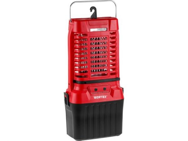 Уничтожитель насекомых WORTEX CBZ 1825 XLT SOLO 18В, 10 Ват, напряжение сетки 2500 В(Эффективная площадь привлечения насекомых до 50 кв.м)