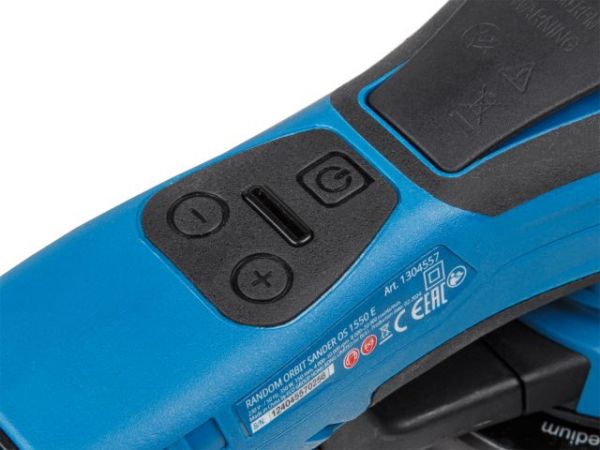 Эксцентриковая шлифмашина BULL OS 1550 E в кор. БЕСЩЕТ., 150 мм, 350 Вт, 4000-10000 об/мин(шнур - 4 м, амп. колебаний 5,0 мм)