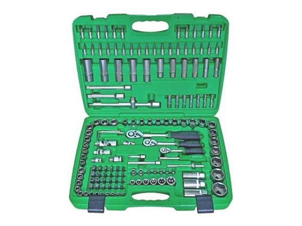 Набор головок и бит 151предм. 1/4',3/8',1/2' 6гр. TOPTUL