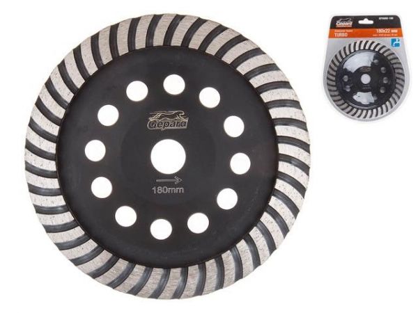 Алмазная чашка 180мм Turbo GEPARD(турбо)