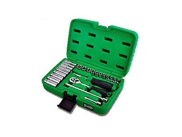 Набор головок 1/4' 4-13мм 24предм. 6гр. TOPTUL