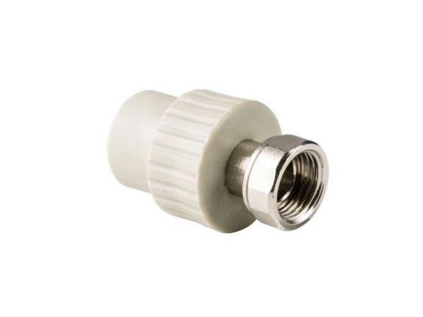 Муфта ПП с накидной гайкой 20х1/2', сер. РТП