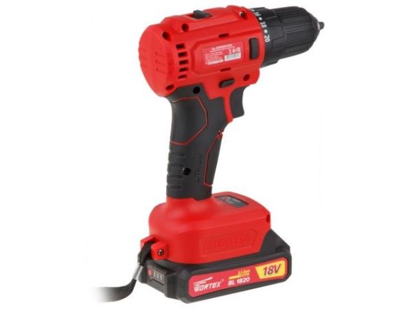Дрель-шуруповерт WORTEX BD 2025 DLi в чем. ALL1 XLT БЕСЩЕТ, 18 В, 50 Н*м, 2х2 А*ч, БЗП 10 мм(шурупы до 9 мм)
