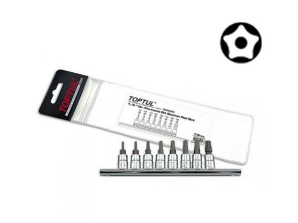 Набор бит 1/4'  8шт. TOPTUL