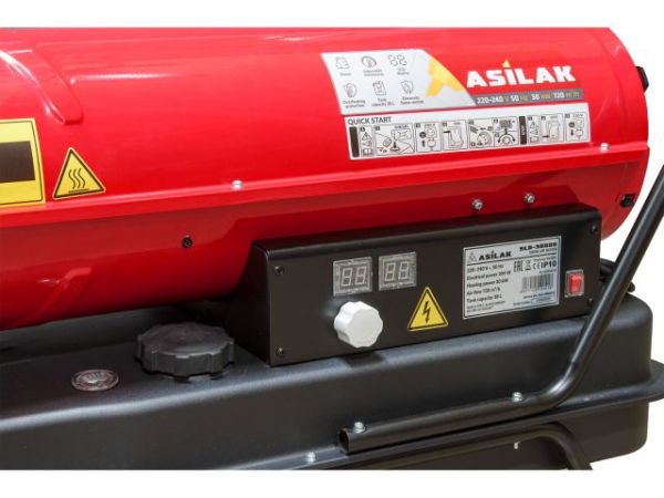 Нагреватель воздуха диз. ASILAK SLD-30000 прямой(30 кВт, 720 куб.м/час, термостат)