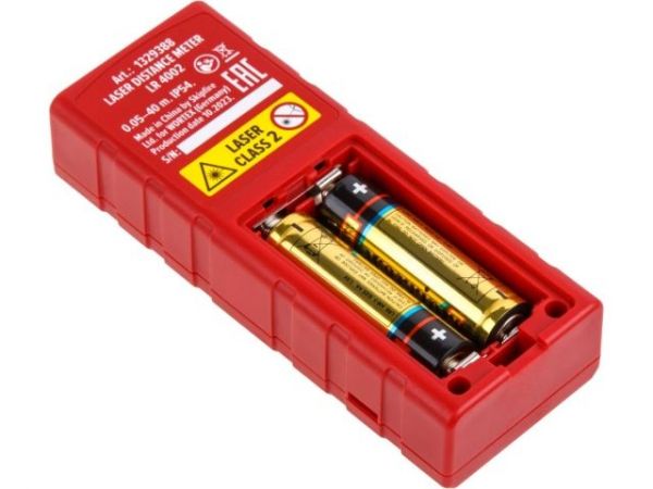Дальномер лазерный WORTEX LR 4002 в кор., 0,05 – 40, ± 2 мм