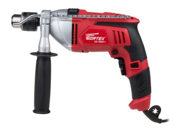 Дрель ударная WORTEX DS 1609-1 в кор. 900 Вт, 1 скор., 30 мм в дер.