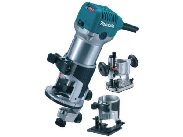 Фрезер кромочный MAKITA RT 0702 CX2 + аксессуары в сумке(710 Вт, цанга 8 мм, 30000 об/мин, регул. об.)