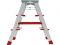 Лестница-стремянка алюм. двухст.67 см 3 ступ. 4,9кг NV 3127 Новая высота(Макс. нагрузка - 225 кг.)