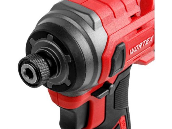Ударный гайковерт/винтоверт WORTEX CWR 0218 в чем. XLT 2x2 А*ч, БЕСЩЕТ., 18 В, 220 Н*м(внутр. шестигр. 1/4', вес 0,92 кг)