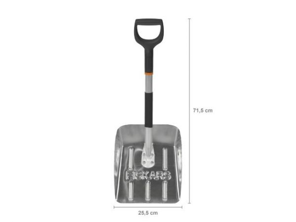 Лопата снеговая автомобильная алюминиевая FISKARS(длина: 700мм; ширина: 250мм)