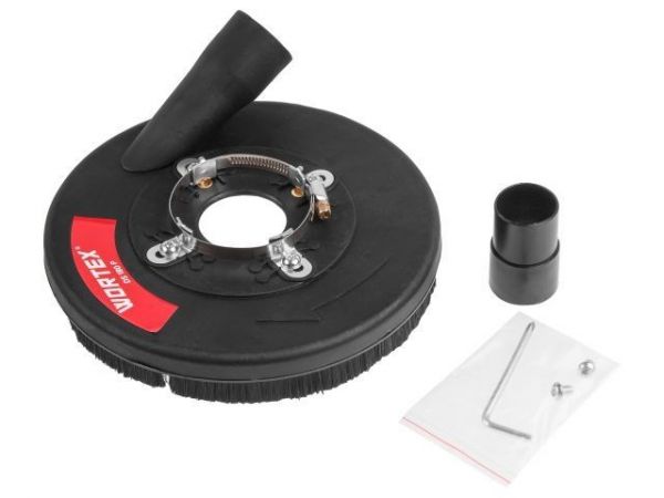 Кожух вытяжной для УШМ DS 180 P WORTEX(Кожух на 180 мм диск, для шлифовки бетона.)