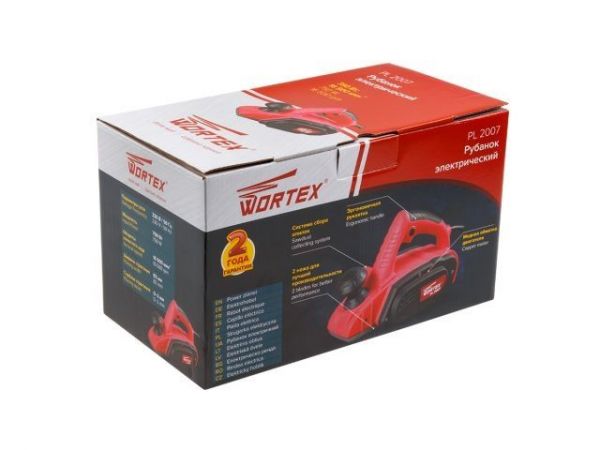 Рубанок электрический WORTEX PL 2007 в кор. 750 Вт, шир. до 82 мм, глуб. до 2.0 мм