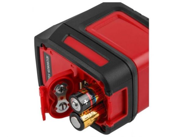 Нивелир лазерный WORTEX LL 0210-1 со штативом в кор. 2х130°, до 15 м, +/- 0.3 мм/м, красный(резьба 1/4', штатив 1 м в комплекте)