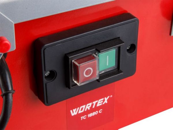 Плиткорез электрический WORTEX TC 1880 C в кор. 600 Вт, 180 мм, 2800 об. мин., глубина до 34 мм(стол 385x380 мм, водная система охлаждения)