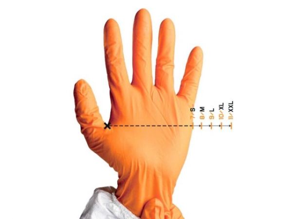 Перчатки КЩС тип 2 р-р 9(L) К50 Щ50 (инд. уп.) JETA SAFETY