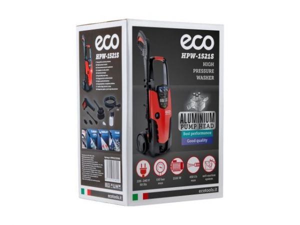 Очиститель высокого давления ECO HPW-1521S(2.10 кВт, 150 бар, 450 л/ч, самовсасывание)