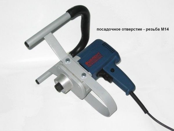 Миксер-дрель ФИОЛЕНТ МД 1-11 Э(1100 Вт, 1 скор., зажим резьба M14х2, без насадки для смешивания мм, без патрона в комплекте)
