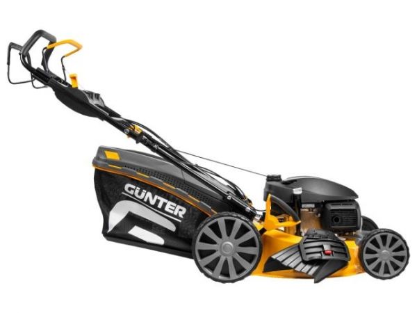 Газонокосилка бензиновая GUNTER LMB-530 SV самоходная(5.6 л.с.(HONDA), шир. 53 см, самоходная (вариатор), мульчир., стальн. корпус, травосборник 70 л)