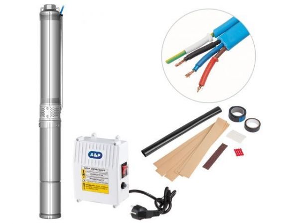 Насос скважинный центробежный AGELESS-3-2100/32-2/11 A&P(250 Вт, 2,7 м3/ч, 47м, 3' / 7,62 см)