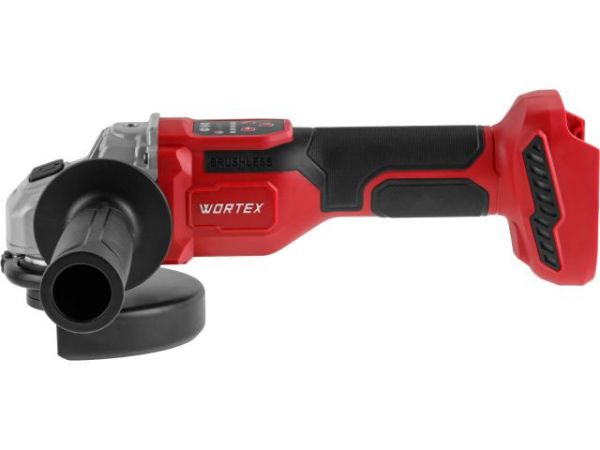Углошлифмашина WORTEX CAG 1812-2 SE в чем. XLT SET БЕСЩЕТ., 18 В, 125 мм, 3000-8500 об/мин(бесщ. двиг., 6ти ступ. рег. об., вкл/выкл на панели, 3000-8500 об/мин; Anti-Kickback; Drop-Stop)