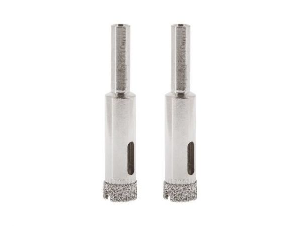 Коронка алмазная  d 10мм по стеклу и керамике 2шт. GEPARD (GP2076-10)(сверло алмазное трубчатое, 2шт)