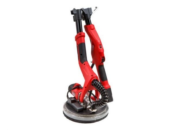 Шлифмашина для стен и потолков WORTEX DG 2260 в чем. с штангой, 600 Вт, 225 мм, LED, 600-1500 об/мин(600 Вт, 600-1500 об/мин, 225 мм, регул. об., подсветка LED, регул. об., требуется подключение к пыле)