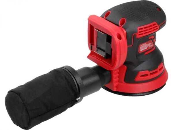Эксцентриковая шлифмашина WORTEX COS 1218 E в кор. ALL1 XLT c акб и з/у в кор. БЕСЩЁТ., 18В,(Регул. об., Амплитуда колебаний: 3,6 мм)