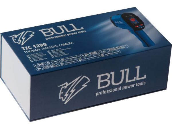 Тепловизор BULL TIC 1290 в кор. 120x90, 25 Гц, -20°C…+550°C(3,7 В, 2000 мАч, JPG/MP4, отслеживание центральной / горячей / холодной точки)