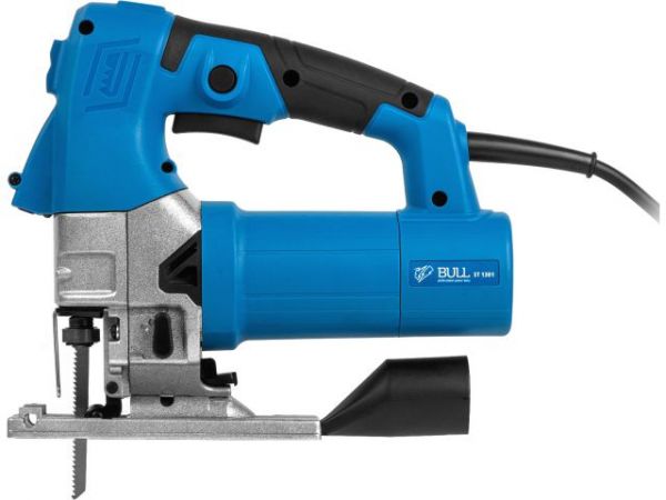 Лобзик электрический BULL ST 1301 в чем. 800 Вт, 800-2600 ход/мин, до 135 мм(Кабель 4 м, подсветка, литая алюминиевая платформа, работа с пылесосом, быстрозажим. патрон)