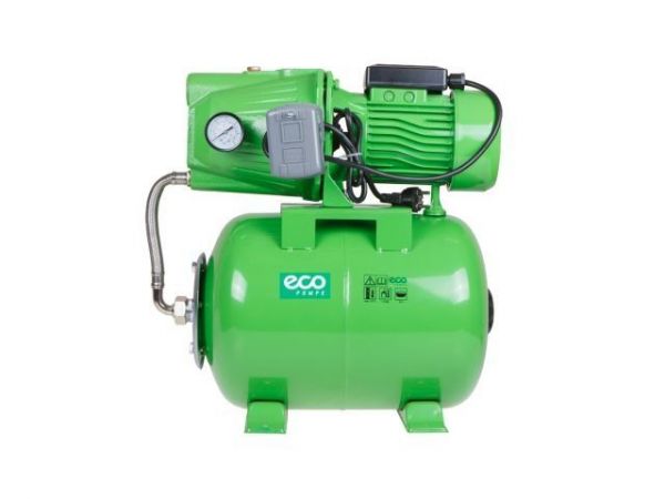 Станция водоснабжения автоматическая ECO GFI-904(900 Вт, 3100 л/ч, 42 м, 4.8 атм макс, корпус насоса чугун, бак 24 л)