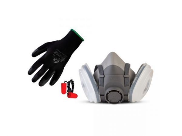 Полумаска 5500P с предфильтрами, адаптерами, держателями Jeta Safety (комплект)(р-р L, для защиты дыхания (полумаска, предфильтры P2R 4шт, адаптеры 6101 2шт., держатели 2шт))