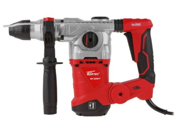 Перфоратор WORTEX RH 3239 F в чем. + (2 зубила, 3 сверла) 1500 Вт, 6.0 Дж, 32 мм, 4 режима, SDS-plus(вес 5.4 кг)