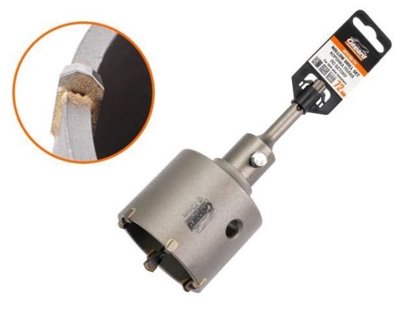 Коронка полая по бетону SDS+ d72мм GEPARD (GP2150-72)(сверло корончатое, коронка буровая)