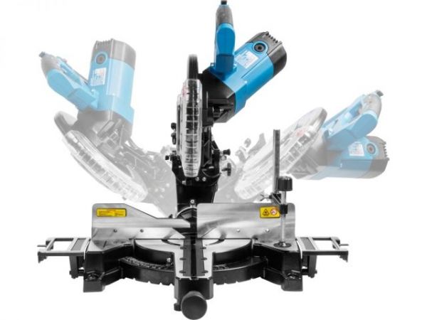 Торцовочная пила BULL CM 2502 в кор. 1800 Вт, 255 мм, глуб. до 89 мм, шир. до 310 мм, лазер, протяжк(Наклонный двигатель, диск 80T в комплекте)