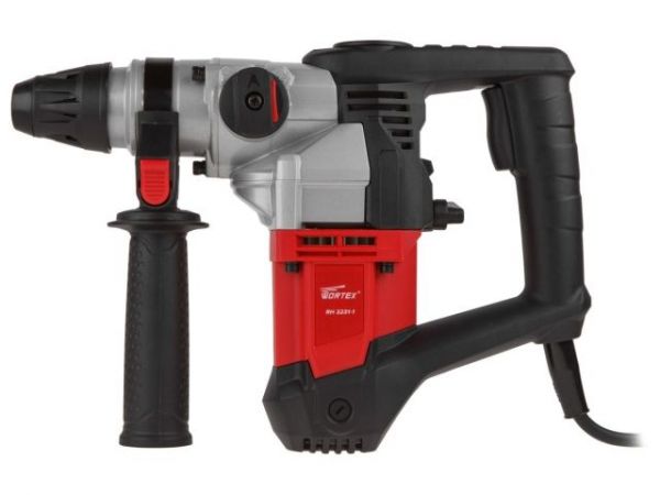 Перфоратор WORTEX RH 3231-1 в чем. + (2 зубила, 3 сверла) 1000 Вт, 4.8 Дж, 32 мм, 2 режима, SDS-plus(вес 4.5 кг)