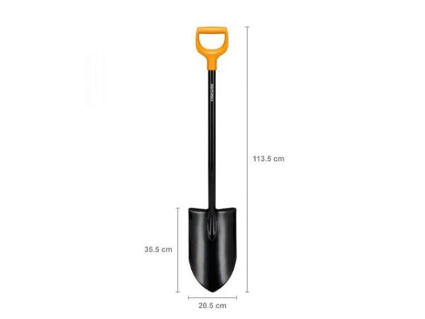 Лопата штыковая с удлиненным лезвием  XL Blade FISKARS(черная)