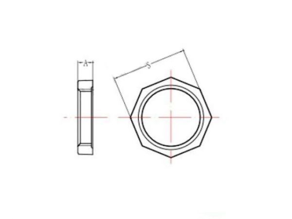 Контргайка 2' чугун оцинк., AV Engineering