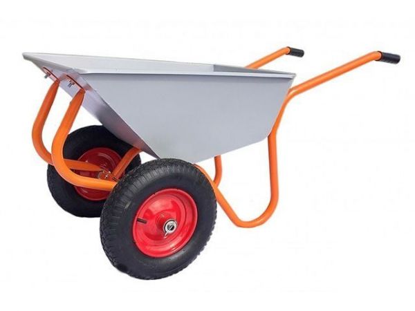 Тачка строительно-садовая ТССР-2П (120л, 360 кг, 2 пневмоколеса 400х90мм, вес 18,5 кг)(пр-во РБ)