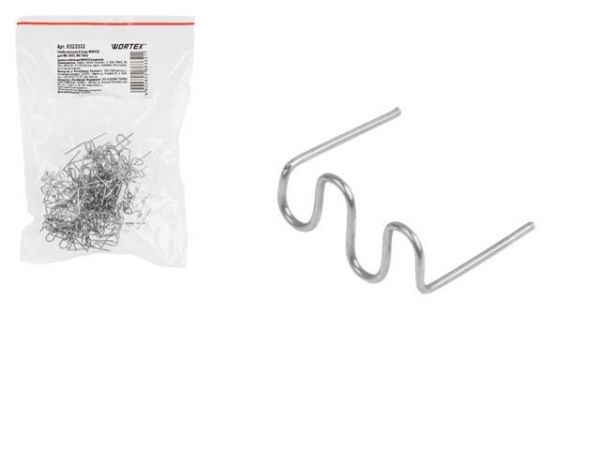 Скоба плоская 0,8 мм WORTEX для WG 7001, WG 7002 100шт. в уп.(Подходит к паяльникам для пластика WORTEX, ремонт всех видов пластика, материал - нержавейка)