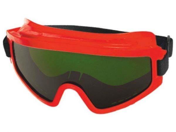 Очки закрытые панорамные СОМЗ ЗН11 SUPER PANORAMA красные CA(СА - ацетатное стекло, непрямая вентиляция, светофильтр - 5)