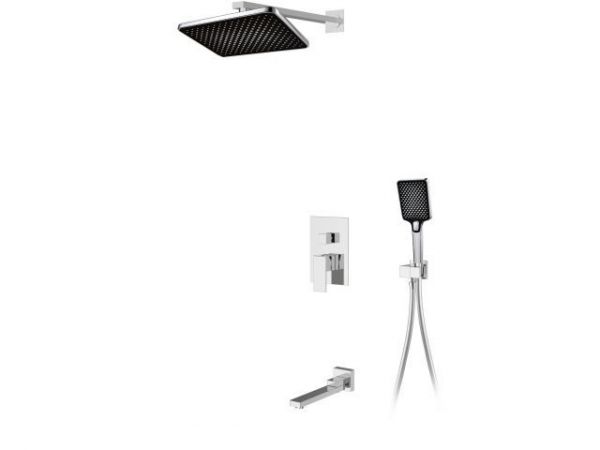 Душевая система (Lt) D35, серия Lily хром, a-five(Встраиваемый, Короткий излив, 239 мм.)