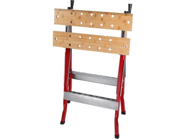 Верстак складной WORTEX WB 1060 в кор. БАМБУК, 605x640x800 мм, регулировка столешницы(нагрузка до 150 кг, масса 5,3 кг)