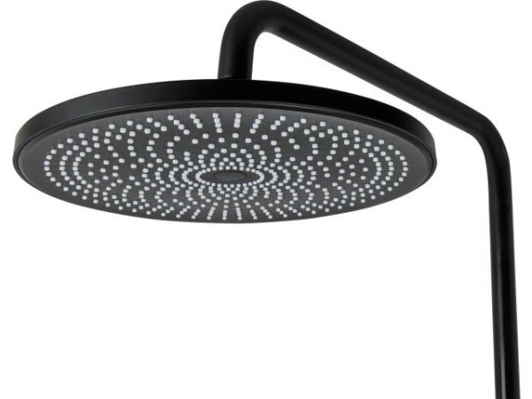 Душевая система (Lt) D35, серия Rose черный + красный, a-five(На стену, Излива нет, Троп. душ: вынос 408 мм, диаметр 250 мм.)