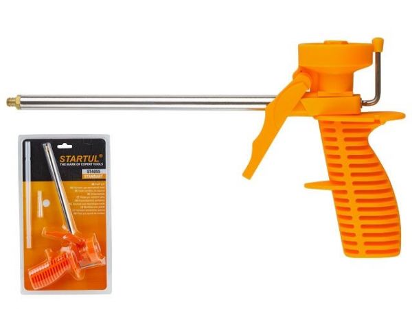 Пистолет для монтажной пены облегченный STARTUL STANDART (ST4055)(в комплекте 2 насадки)