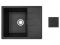 Мойка кухонная из искусственного камня PLATINUM черный 570х465 мм, AV Engineering