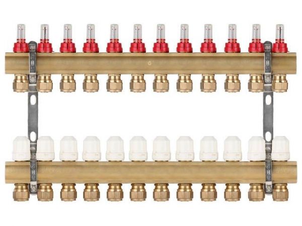 Коллекторная группа AVE777, 12 вых. AV Engineering(PRO серия Для теплого пола и водоснабжения)